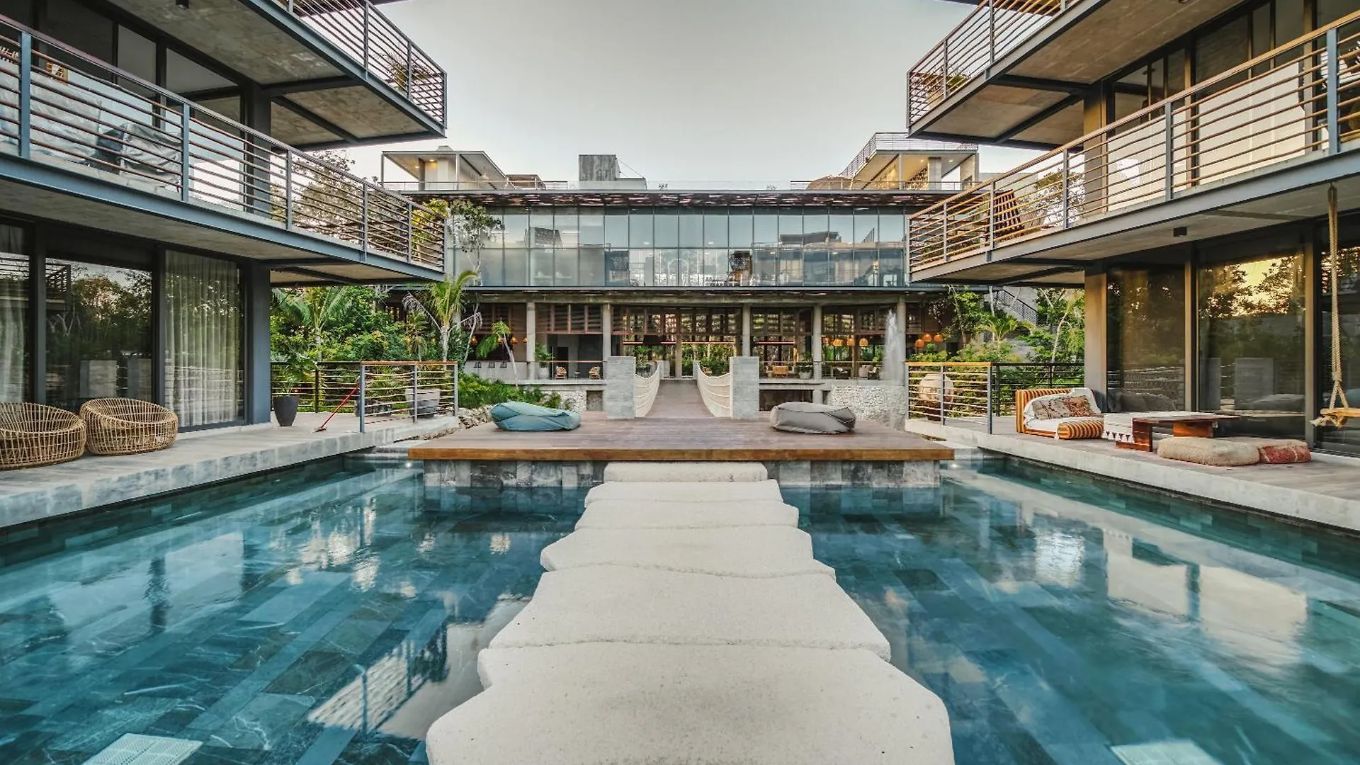 Apartment Waterworld 2Br On Cenote Pools And Gym Beach Club Tulum
