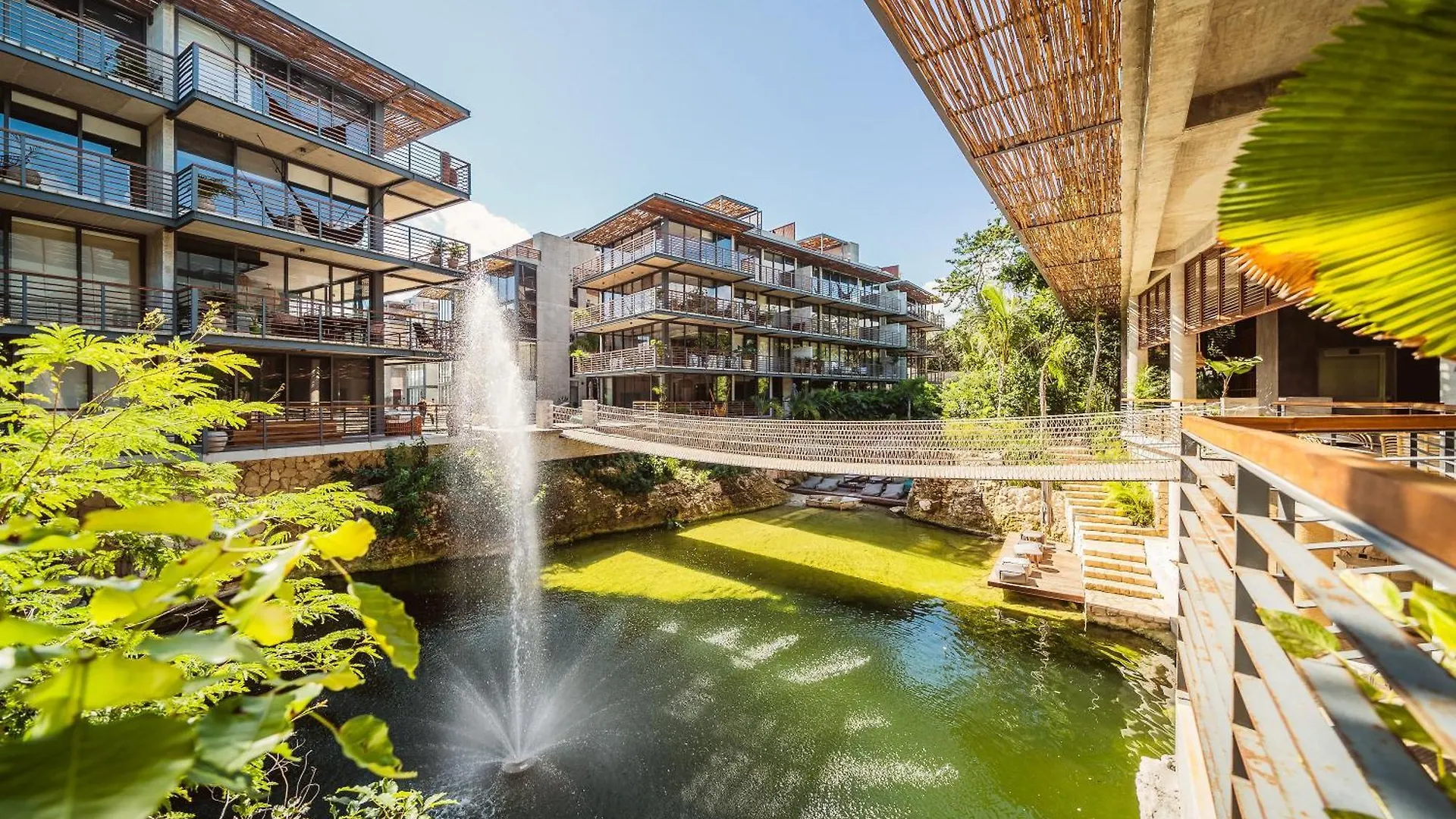 Waterworld 2Br On Cenote Pools And Gym Beach Club Tulum Apartment