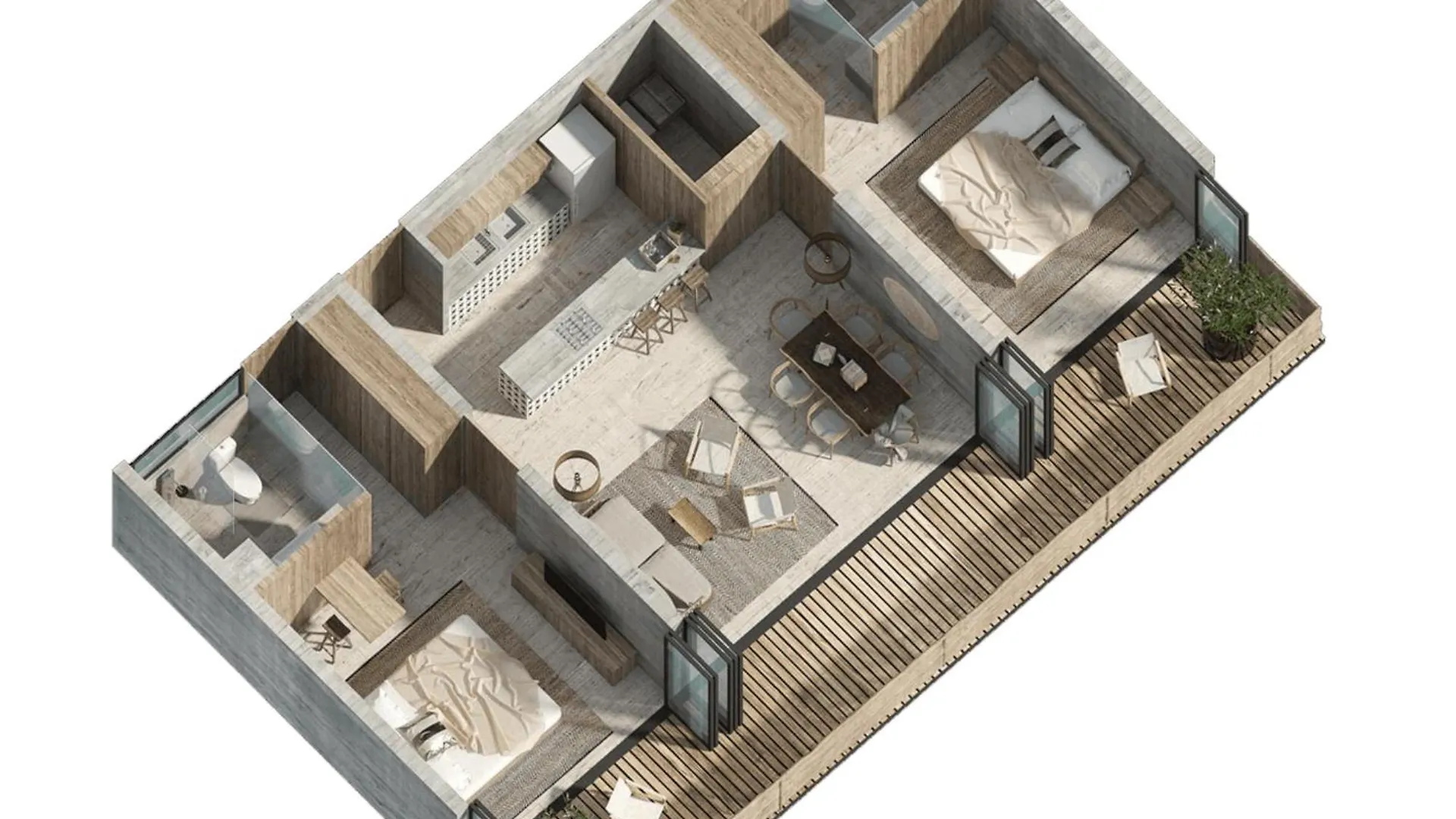 Apartment Waterworld 2Br On Cenote Pools And Gym Beach Club Tulum Mexico